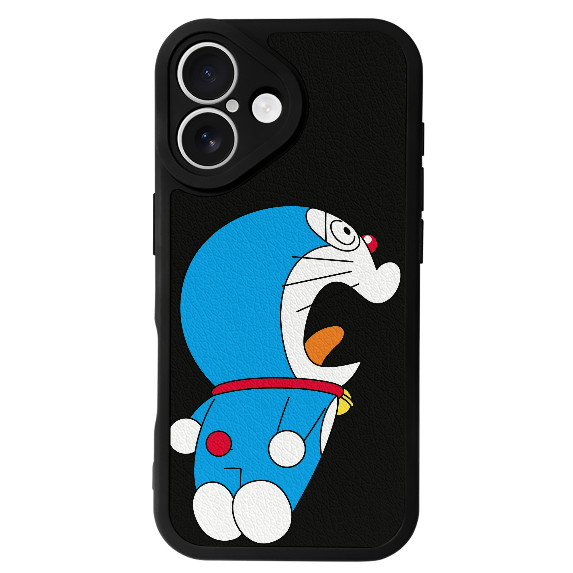 （画像用） ドラえもん Doraemon 【iPhone 16シリーズ対応】シリコンスマホケース（レザー調） 材質：シリコン